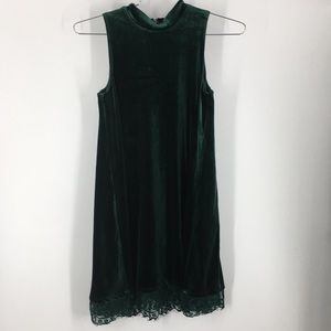 GB Girls Tween Green Velvet Dress( P2021)